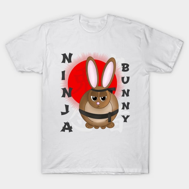 Ninja Bunny T-Shirt by ArtsofAll